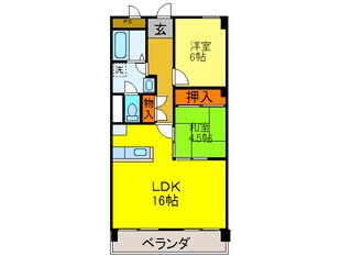 マンションＮＡＳＨＩＭＡの物件間取画像